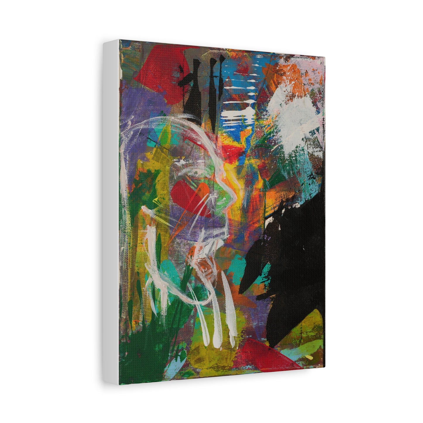 Colorful Abstract Canvas Art for Home Decor, Modern Wall Art, Colorful Artwork, Vibrant Home Accent, Unique Gift Idea
